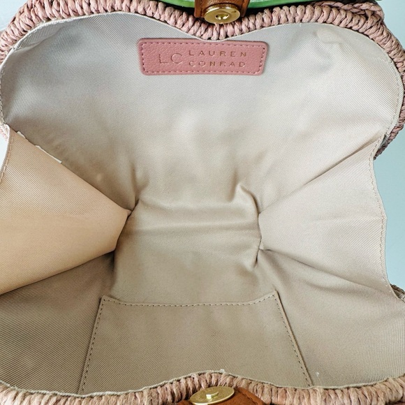 LC Lauren Conrad Strawberry Wicker Crossbody Purse - Picture 8 of 9